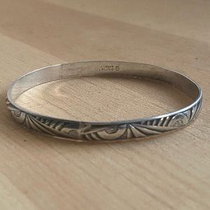 Vintage Sterling Silver Bangle - Danecraft pre 1945